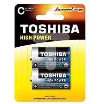 Pack de 2 Pilas C Toshiba LR14 1.5V Alcalinas