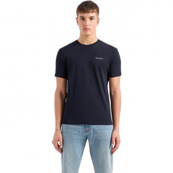Armani Exchange Navy Cotton T-Shirt for Men - Regular Fit XS