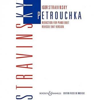 Partitura Clásica para Piano a 4 Manos: Stravinsky - Petrushka (Ballet)