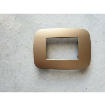 Placa Compatibles Axolute Bticino Color Oro Satinado 7 Foros