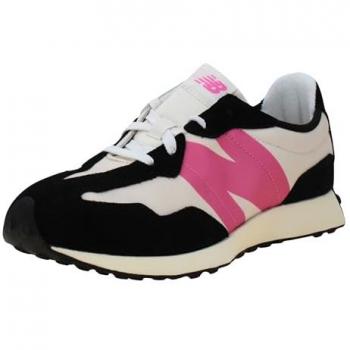New Balance 327 Junior Sneakers - Beige/Black/Pink, Size 37, Unisex