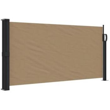 Carpa retráctil lateral gris taupe 100x300 cm