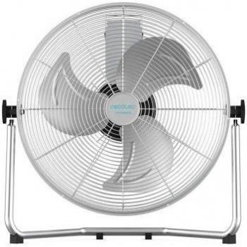Cecotec EnergySilence 4500 GyroPro Ventilador Industrial de Suelo, 110W, Plata, Oscilación Automática, 3 Velocidades, Motor de Cobre Ajustable, Acab