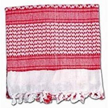 Foraventure Pañuelo escarfe 'Shemagh' 120 X 120 cm. en Color Rojo-Blanco Mel-Tec 90147