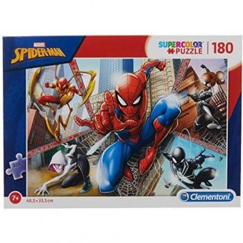 Clementoni- Spider-Man Puzzle, 180 Piezas, Multicolor