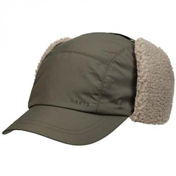 Barts Boise Cap - Army, Fleece Lined, Ear Flaps, Olive, One Size