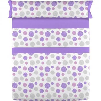 Juego de Sábanas 100% Algodón Sole Malva Cama de 150