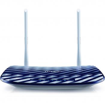 TP-LINK Archer C20 - Router Dual Banda AC750 Mbps, WiFi Inalámbrico, 4 Puertos LAN, Soporta IPv6, 300 Mbps en 2.4 GHz y 433 Mbps en 5 GHz