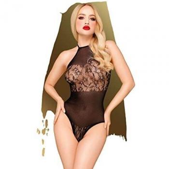 Penthouse, body, varias tallas, lencería, Blooming era, negro, talla: S-XL, Talla:XL