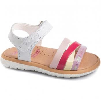 Sandalias Bebé Niña Pablosky de Piel Blanco 030500