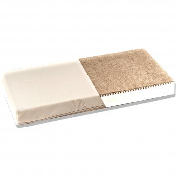 BestCare Colchón para bebés Prima de fibra vegetal | 60x120x10cm | espuma natural | funda lavable de aloe vera | sin olor a químicos, sin látex | para niños | consta de 2 lados | Estándar 100 OEKO-TEX