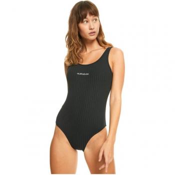 Quiksilver - Bañador de mujer Logo Tank Quiksilver, traje de baño con diseño de logo, estilo tank, ideal para actividades acuáticas y uso en la playa