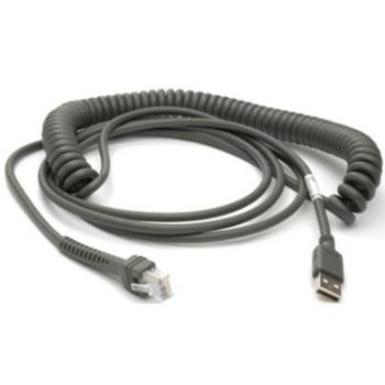 Cable USB 4,57 m USB A Gris Zebra CBA-U09-C15ZAR