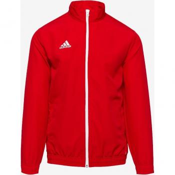 Chaqueta de fútbol Adidas Entrada 22 Prejkty Infantil, características: material resistente, diseño ligero, cierre completo con cremallera, capucha ajustable, bolsillos laterales con cremallera, puños elásticos y corte regular