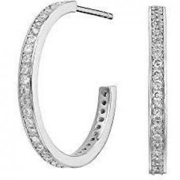 ITEMPORALITY Pendientes Aro Circonitas Plata SEA-101-011-UU