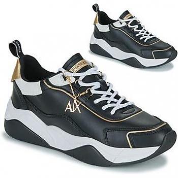 Zapatillas de Piel Lisa negro Armani Exchange
