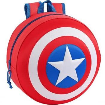 Mochila 3D Redonda Capitán América - Safta