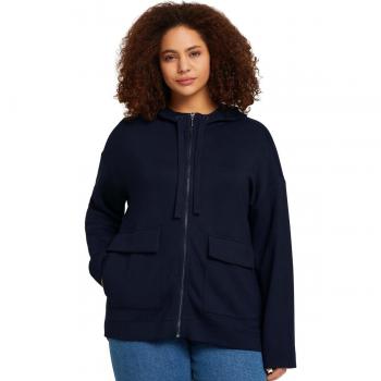 Tom Tailor Sudadera con capucha y bolsillos delanteros para mujer
