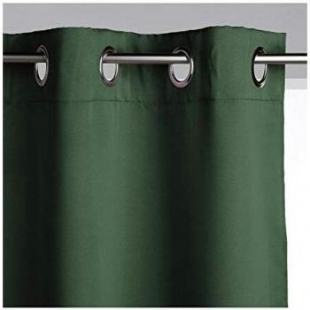 Cortina blackout 140x260 cm - Verde cedro - 8 ojales