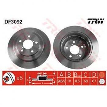 TRW Automotive AfterMarket DF3092 Brake Disc