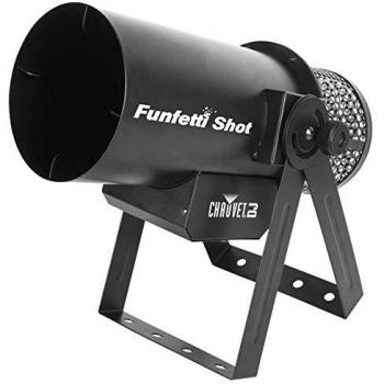 Lanzador de Confeti Chauvet DJ Funfetti Shot con Receptor y Transmisor Inalámbrico