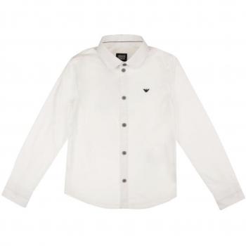 Armani Junior Camicia in Popeline di Cotone Bambino Kids Boy Mod. 3Z4C14 8A
