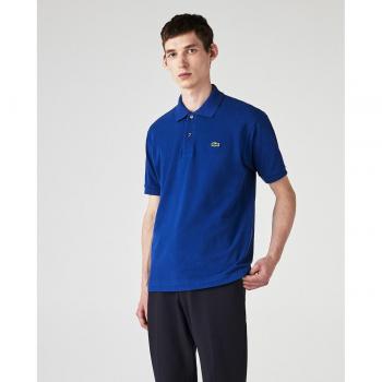 Lacoste Classic Cotton Piqué Short Sleeve Polo Shirt in Electric Blue, Size XL