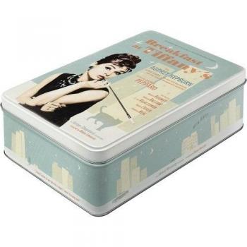 Nostalgic-Art 30713 - Caja decorativa metálica, 23 x 16 x 7cm, diseño Breakfast at TiffanyŽs