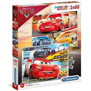Clementoni- Disney Cars 2 Puzzles 60 Piezas Cars3