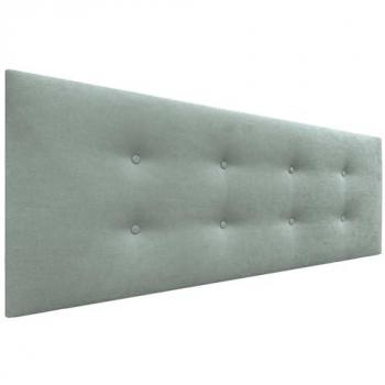 Cabecero Tapizado de Polipiel o Tela Aqualine Verde Agua con 2 Hileras de Botones (160x50cm, para Camas 150/160)