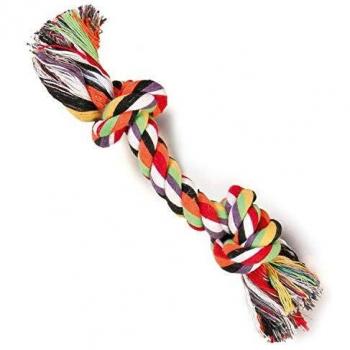 ARQUIVET Nudo algodón para Perros 22 cm - Mordedor Tirador para Perros - Juguetes para Perros - Accesorios caninos - Mordedor de Cuerda Trenzada