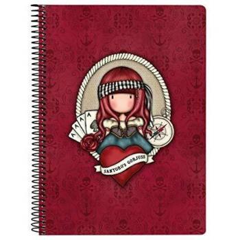 SANTORO Cuaderno 80 Hojas A5 de Gorjuss Mary Rose, Tapas Duras, 155x220mm