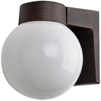 Aplique Exterior aluminio Procyon 1xE27 marrón
