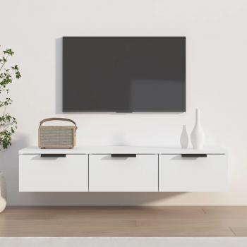 Gabinete de pared blanco de madera contrachapada de múltiples capas 102x30x20 cm