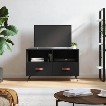 Soporte de TV negro 80x36x50 cm de madera multicapa