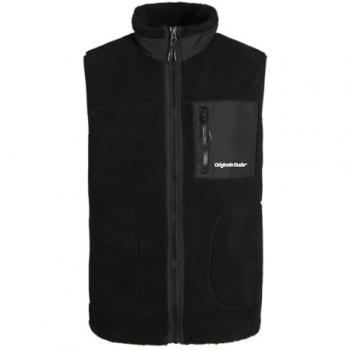 Jack & Jones Men's Teddy Bodywarmer Vest Black Size S
