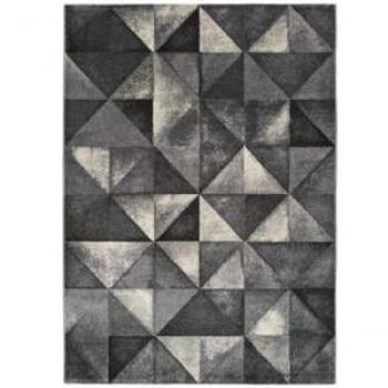 Alfombra de Interior de Estilo Escandinavo ATTICGO en Blanco SNOWY 59773 - Tamaños disponibles: 80x150 cm, 120x170 cm, 160x230 cm; Alfombra con relieve de