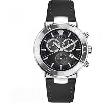 Versace Urban Mystique Chronograph Watch 44mm Gray Swiss Made