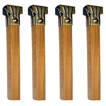 IMEX EL ZORRO Juego 4 Patas somier de Madera, Neutro, 250X30X30 MM