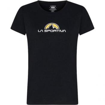 Camiseta de escalada de mujer La Sportiva Brand Tee Black