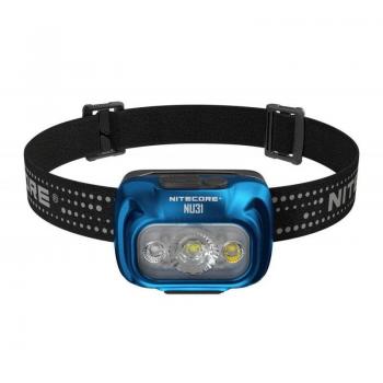 Linterna Frontal LED Recargable Nitecore NU31 Azul