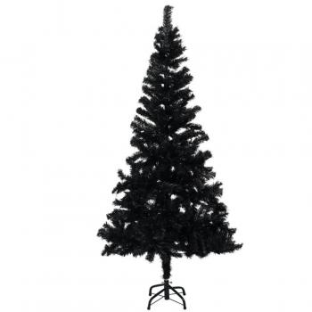 vidaXL Artificial Christmas Tree with Stand Black 180 cm PVC
