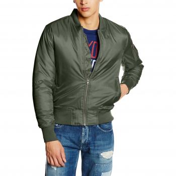 Urban Classic Basic Bomber Jacket - Olive Green, Size 2XL