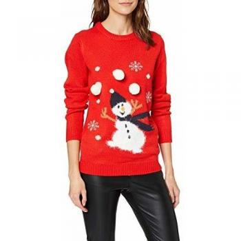 Vila Visnowman L/s Knit Top/za suéter, Rojo