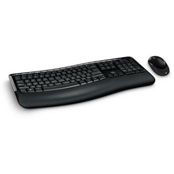 Microsoft Wireless Comfort Desktop 5050 UK QWERTY Keyboard, Black