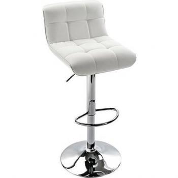 Versa Brighton 2 - Taburete, 45 x 52 x 100 cm, color blanco