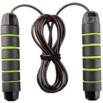 Cuerda para Saltar Profesional rope skipping Training con Mango de Espuma de Suave para Fitness, Ejercicio de Intervalos