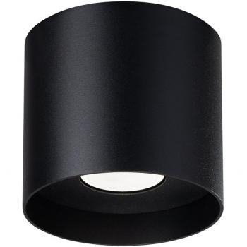 Sollux Mika Downlight de superficie minimalista redondo negro 1x GU10 - Lámpara de techo mika negra