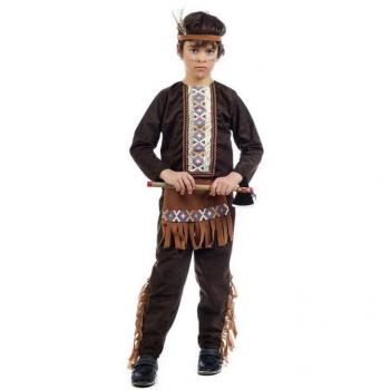 Disfraz de Indio Americano con Flecos y Accesorios para niño