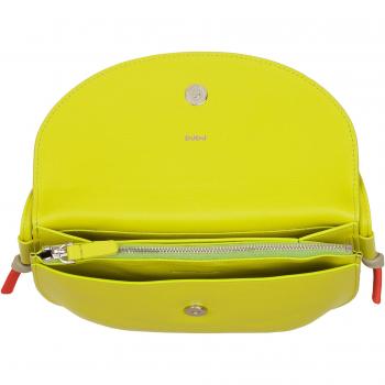 Bandolera mediana de mujer Dudu en piel con solapa y parche de cuero genuino, bolso de hombro pequeño con botón magnético
